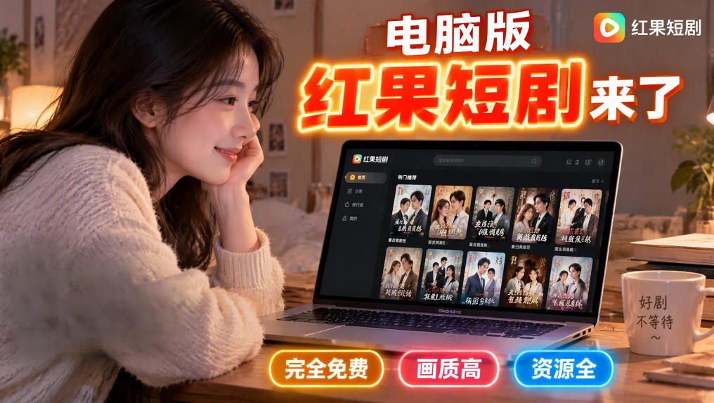 手机看短剧费眼？电脑版红果短剧来了，完全免费、画质高、资源全-HEIXMI（中国站）