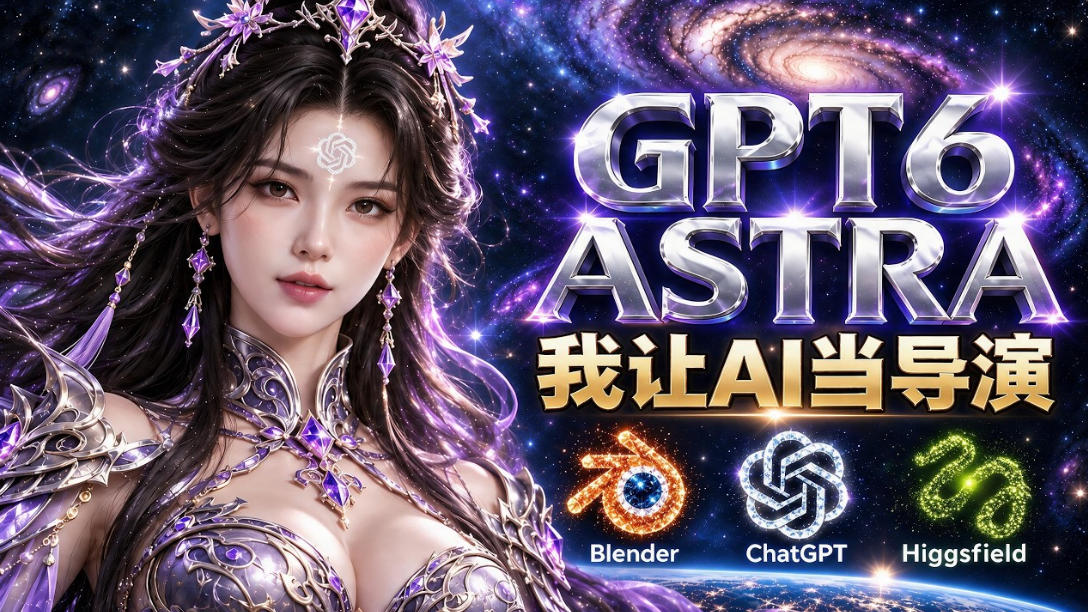 让GPT-6 Astra当导演！Higgsfield和Blender实战打造30秒玄幻精准运镜短片！-HEIXMI（中国站）