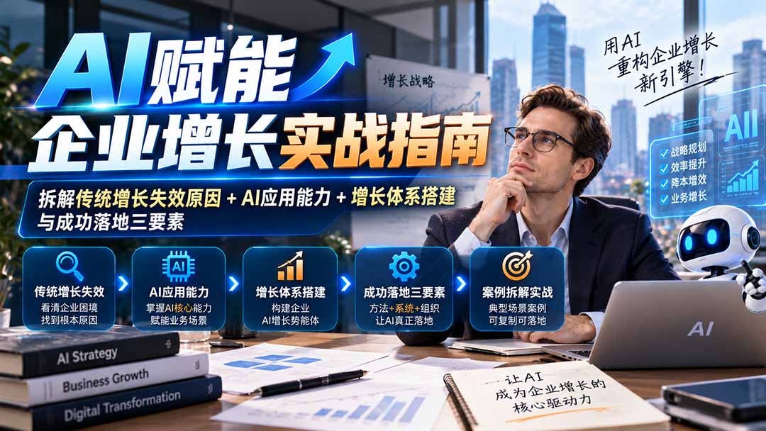 【无水印】AI赋能企业增长实战指南：拆解传统增长失效原因+AI应用能力+增长体系搭建与成功落地三要素-HEIXMI（中国站）