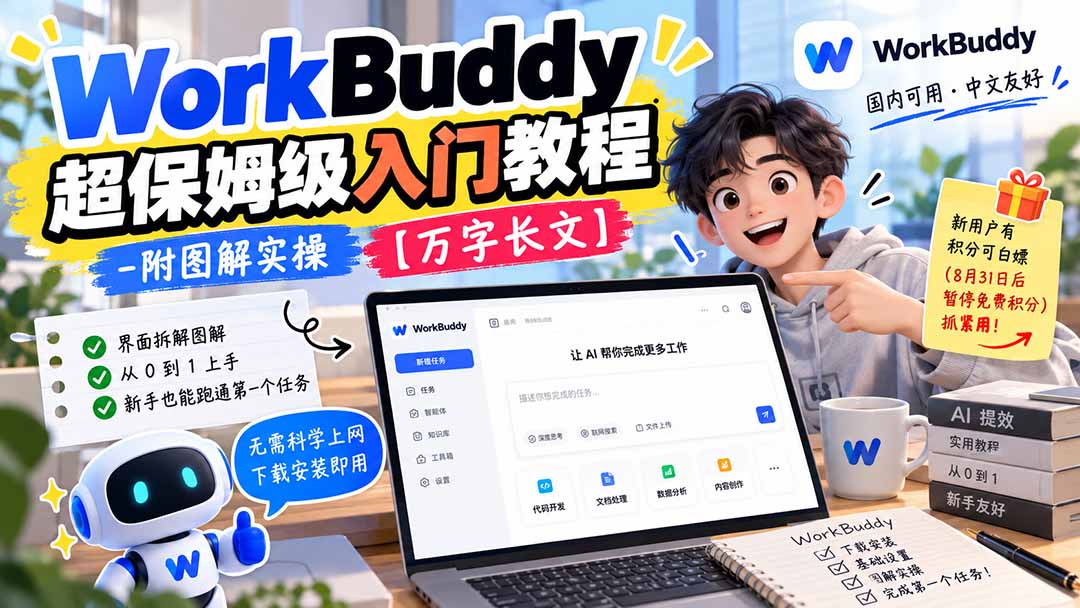 WorkBuddy 超保姆级入门教程-附图解实操 【万字长文】-HEIXMI（中国站）