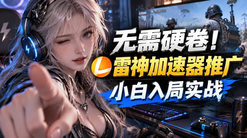 无需硬卷！雷神加速器推广，小白入局实战一天也能几十r-HEIXMI（中国站）