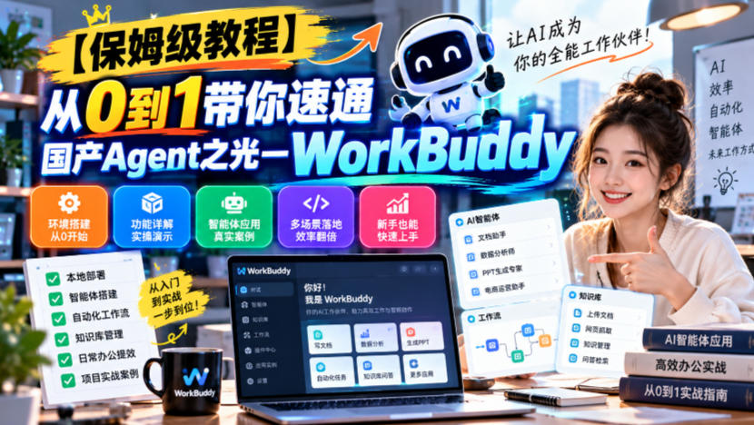 【保姆级教程】从0到1带你速通国产Agent之光—WorkBuddy【文档】-HEIXMI（中国站）