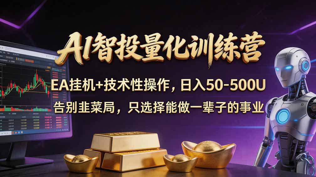 普通人也能玩转 AI 量化：不盯盘、不熬夜，一套智投 EA 让策略自动跑-HEIXMI（中国站）