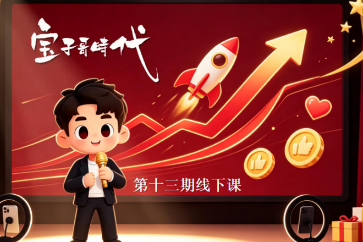 宝子哥抖音直播第13期VIP线下课9月5-6日，26年最值得看的直播课程，快速突破直播间流量瓶颈，打造高效起号闭环-HEIXMI（中国站）