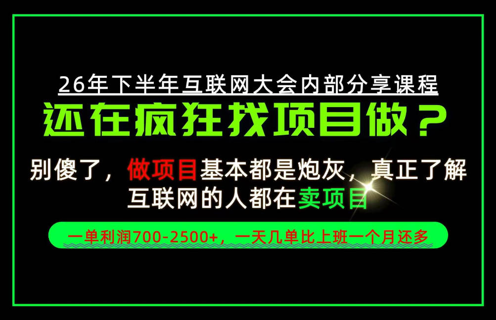 请不要再疯狂的找项目了！卖项目一单700-2.5k+不香吗？当天上手，当天变现！【揭秘】-HEIXMI（中国站）