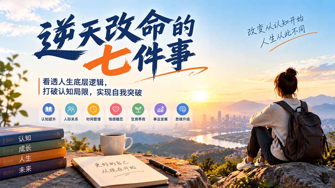 付费文章：逆天改命的七件事，看透人生底层逻辑，打破认知局限，实现自我突破-HEIXMI（中国站）