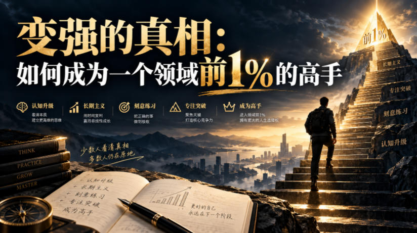付费文章：变强的真相：如何成为一个领域前1%的高手-HEIXMI（中国站）