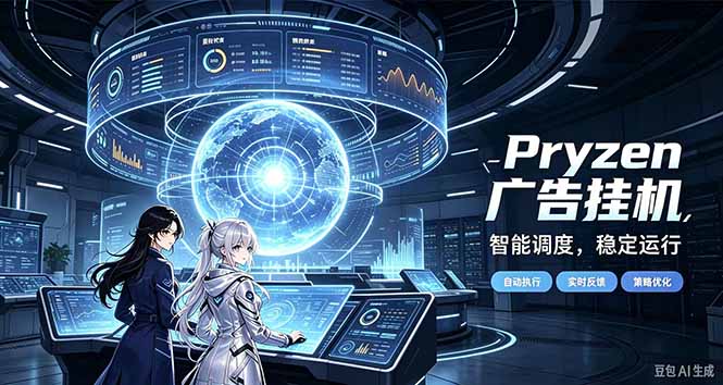 Pryzen广告全自动挂机给自己一个交代，门槛低，零基础小白也可以快速上手-HEIXMI（中国站）