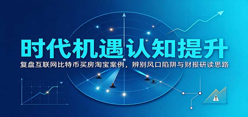 时代机遇认知提升：复盘互联网比特币买房淘宝案例，辨别风口陷阱与财报研读思路-HEIXMI（中国站）