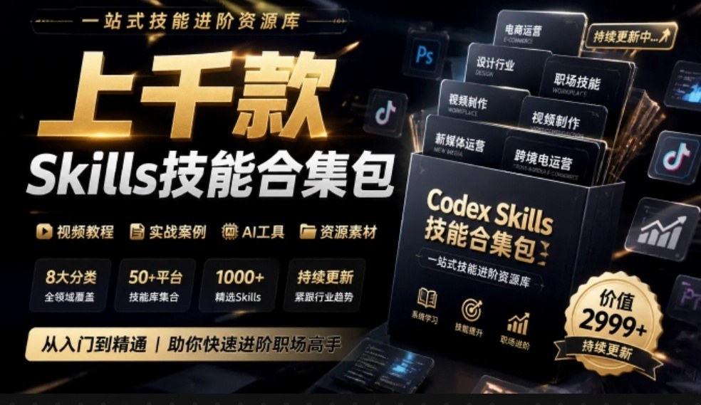 真值得收藏了，这次！上千款AI Skills技能直接被人打包好了，给AI工具备下了一整间技能商店-HEIXMI（中国站）