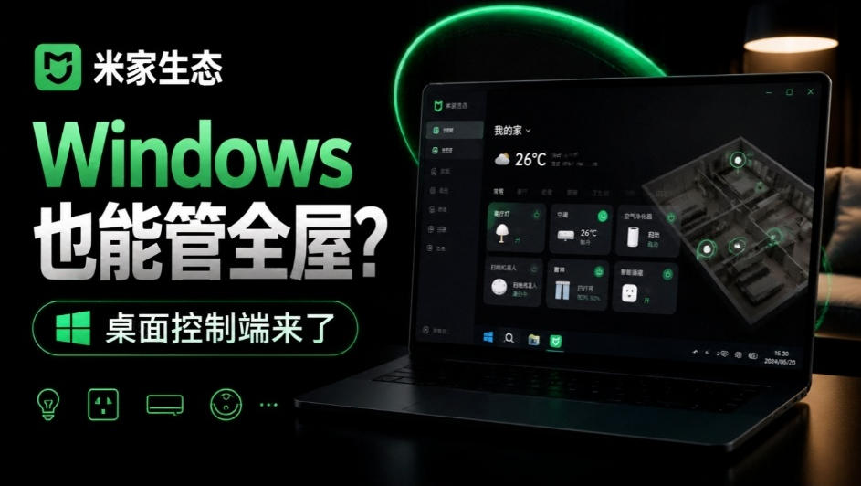 Windows电脑也能管全屋？这下真省心，米家生态桌面控制端来了，Github最新开源，MiHome-Windows-HEIXMI（中国站）