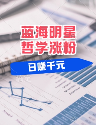 蓝海赛道明星哲学：小白逆袭日入几张，平台分成秘籍，轻松涨粉【揭秘】-HEIXMI（中国站）