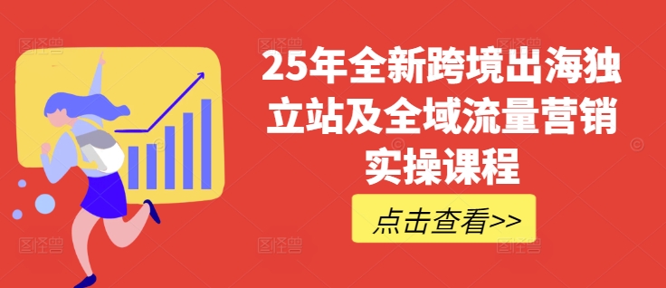 25年全新跨境出海独立站及全域流量营销实操课程，跨境电商独立站TIKTOK全域营销普货特货玩法大全-HEIXMI（中国站）