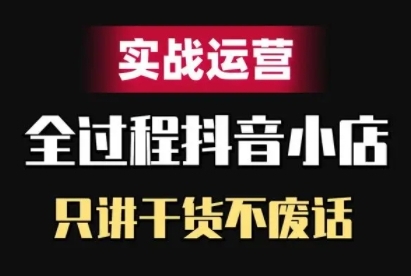 抖音小店精细化实战运营，只讲干货不废话-HEIXMI（中国站）