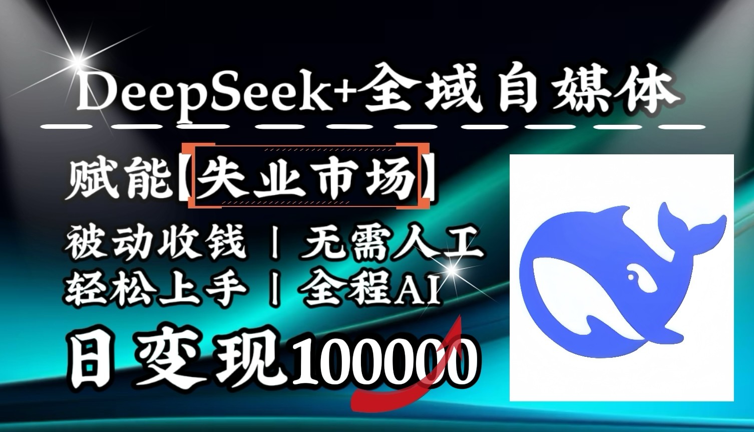 降维打击，DeepSeek+失业市场，全自动操作，结合人人刚需，单月利润轻松破100000＋-HEIXMI（中国站）