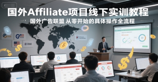 国外Affiliate项目线下实训教程，国外广告联盟从零开始的具体操作全流程 - HEIXMI（中国站）-HEIXMI（中国站）