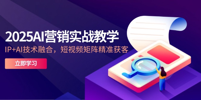 2025AI营销实战教学-5月，IP+AI技术融合，短视频矩阵精准获客-HEIXMI（中国站）