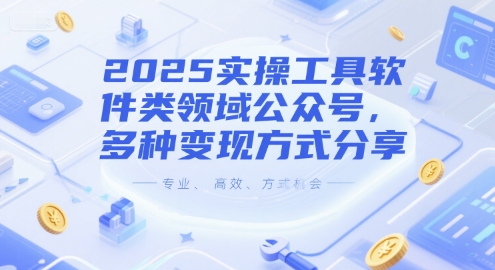 2025实操工具软件类领域公众号，多种变现方式分享 - HEIXMI（中国站）-HEIXMI（中国站）