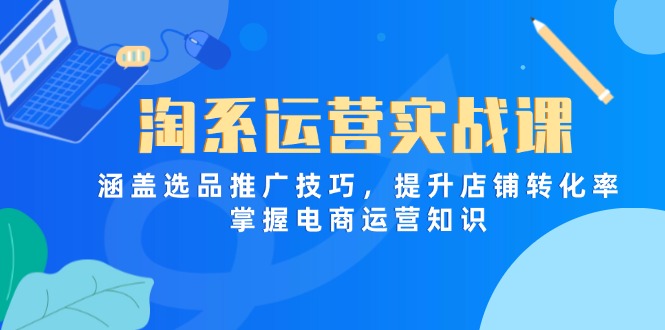 淘系运营实战课，涵盖选品推广技巧，提升店铺转化率，掌握电商运营知识-HEIXMI（中国站）