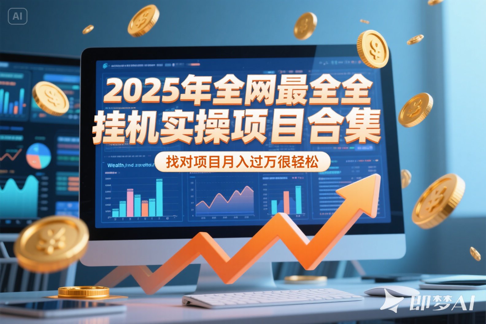 2025年挂机实操项目实操演练，挂机类型，AI直播类型，轻资产创业类型…-HEIXMI（中国站）