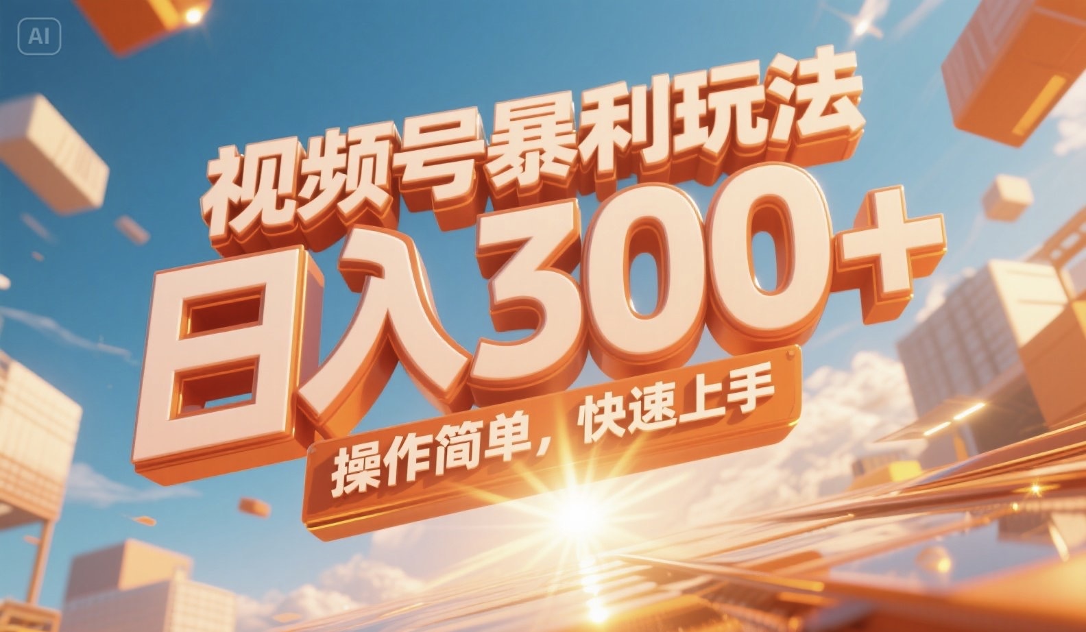 视频号暴利玩法，日入300+，操作简单，快速上手。-HEIXMI（中国站）