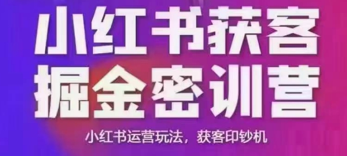 小红书获客掘金线下课，录音+ppt照片，小红书运营玩法，获客印钞机-HEIXMI（中国站）