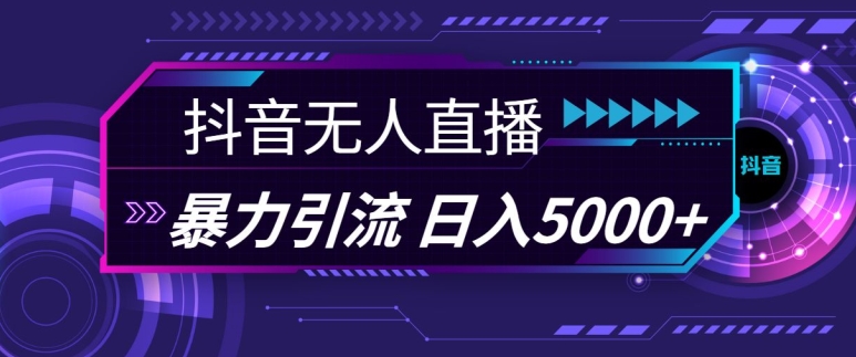 抖音快手视频号全平台通用无人直播引流法，利用图片模板和语音话术，暴力日引流100+创业粉【揭秘】-HEIXMI（中国站）