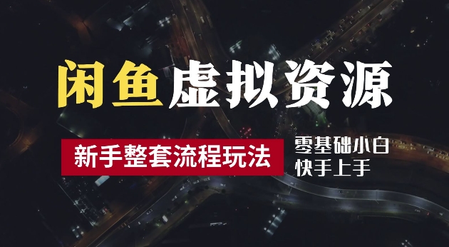 2024最新闲鱼虚拟资源玩法，养号到出单整套流程，多管道收益，每天2小时月收入过万【揭秘】-HEIXMI（中国站）