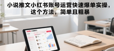 小说推文小红书账号运营快速爆单实操，这个方法，简单且粗暴-HEIXMI（中国站）