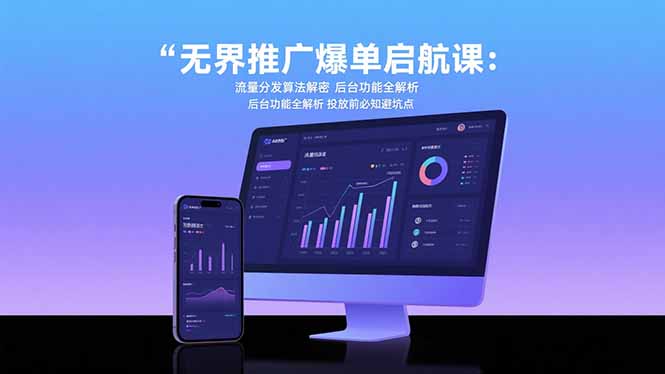 无界推广爆单启航课：流量分发算法解密 后台功能全解析 投放前必知避坑点-HEIXMI（中国站）