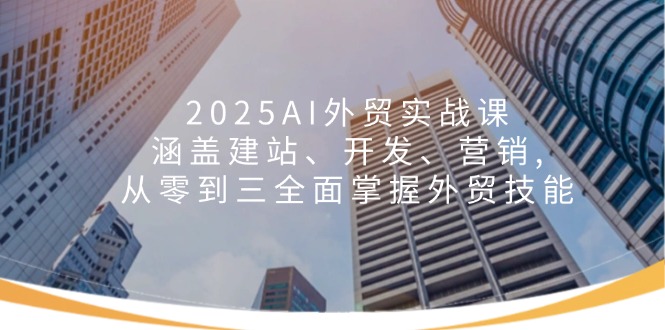 2025AI外贸实战课：涵盖建站、开发、营销, 从零到三全面掌握外贸技能-HEIXMI（中国站）