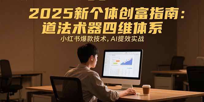 2025新个体创富指南：道法术器四维体系，小红书爆款技术，AI提效实战-HEIXMI（中国站）