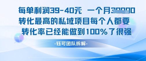 每单利润40一个月7k+转化最高的私域项目，每个人都要的产品转化率已经能做到100%-HEIXMI（中国站）
