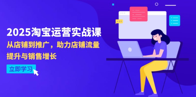 2025淘宝运营实战课-4月更新：从店铺到推广，助力店铺流量提升与销售增长-HEIXMI（中国站）