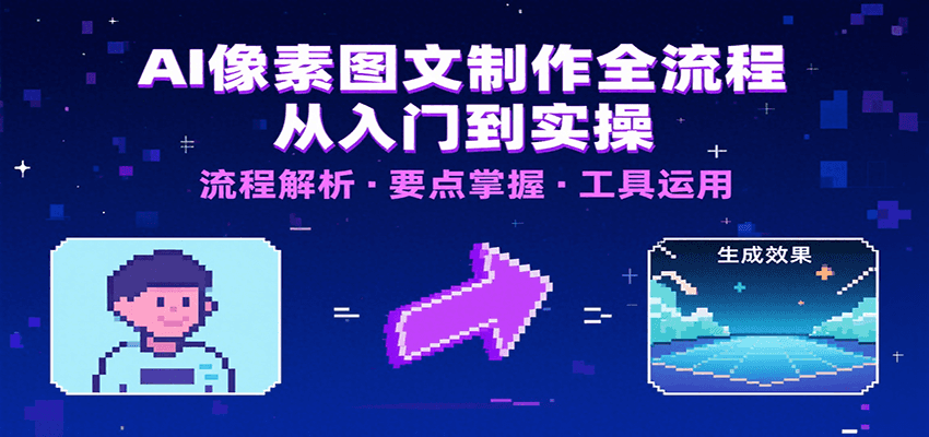 AI像素图文制作全流程：内容要点、文案选择及所用工具，助你快速入局-HEIXMI（中国站）