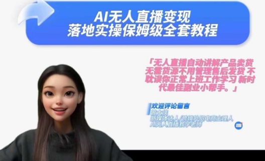 Ai无人直播变现实操课，保姆级全套教程，2024年带你和我一样实现财富倍增-HEIXMI（中国站）