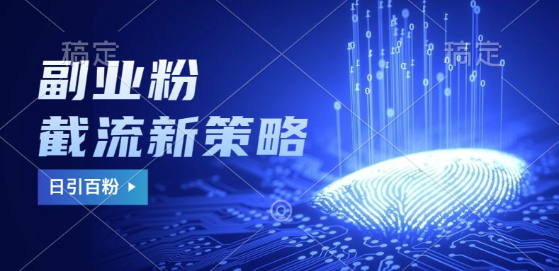 副业粉截流玩法与更新，不废号， 不封号。日引100+-HEIXMI（中国站）