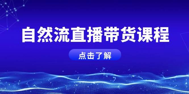 自然流直播带货课程，结合微付费起号，打造运营主播，提升个人能力-HEIXMI（中国站）