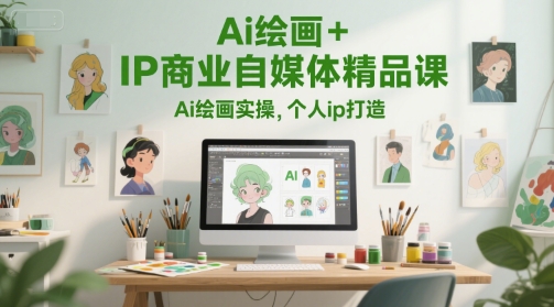 Ai绘画+IP商业自媒体精品课，Ai绘画实操，个人ip打造 - HEIXMI（中国站）-HEIXMI（中国站）