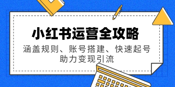 小红书运营全攻略：涵盖规则、账号搭建、快速起号，助力变现引流-HEIXMI（中国站）