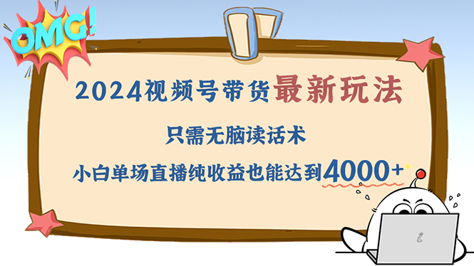2024视频号最新玩法，只需无脑读话术，小白单场直播纯收益也能达到4000+-HEIXMI（中国站）