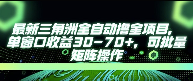 最新AI全自动游戏撸金项目，单窗口收益30-70+，可批量操作【揭秘】-HEIXMI（中国站）
