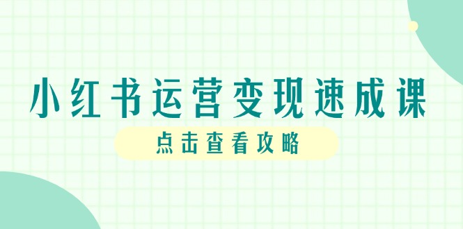 小红书运营变现速成课，账号搭建到暴力起号，个人IP全流程指南 - HEIXMI（中国站）-HEIXMI（中国站）