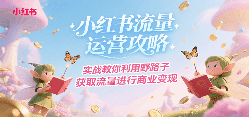 小红书流量运营攻略，实战教你利用野路子获取流量进行商业变现-HEIXMI（中国站）