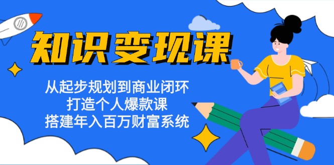 知识变现课：从起步规划到商业闭环 打造个人爆款课 搭建年入百万财富系统-HEIXMI（中国站）