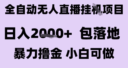 最新全自动抖音无人直播挂G项目，日入2k+ 包落地暴力撸金，小白可做【揭秘】-HEIXMI（中国站）