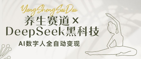 养生赛道+DeepSeek黑科技：AI数字人全自动变现，小白也能月入过W-HEIXMI（中国站）