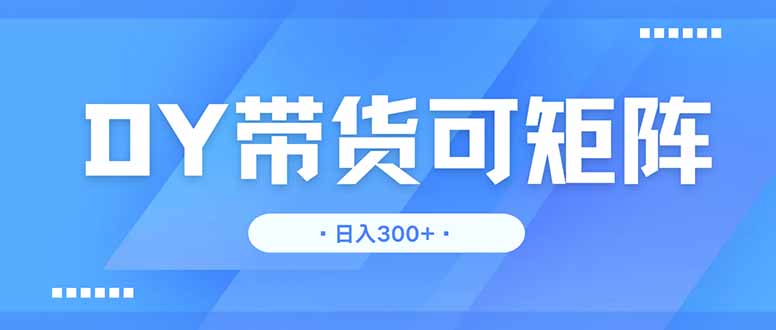 DY带货，日入300＋矩阵无上限-HEIXMI（中国站）