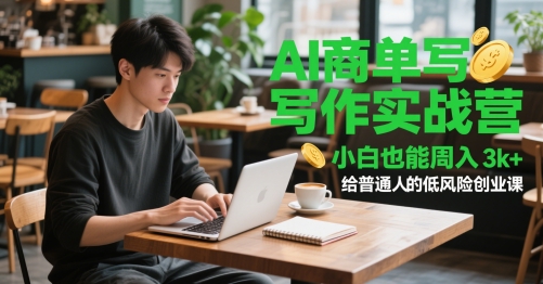 AI商单写作实战营，小白也能周入3k+，给普通人的低风险创业课 - HEIXMI（中国站）-HEIXMI（中国站）