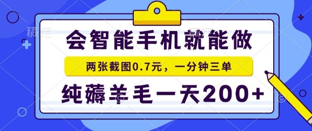 2025年零撸手机项目，二十秒一单，纯薅羊毛，一天200+做就有【揭秘】-HEIXMI（中国站）
